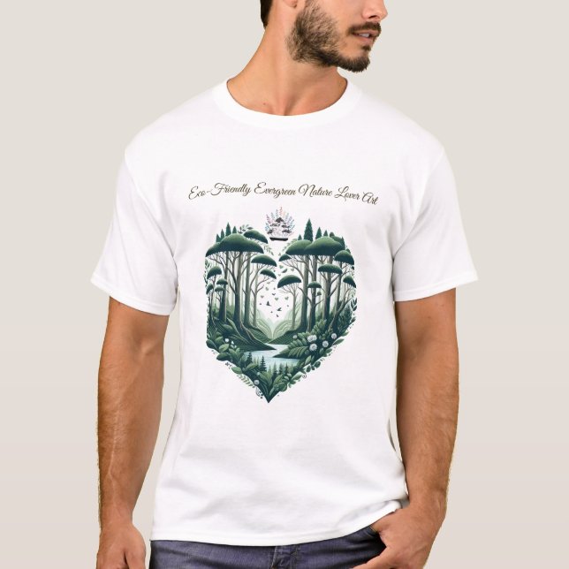 Camiseta Evergreen Nature Lover Art (Frente)
