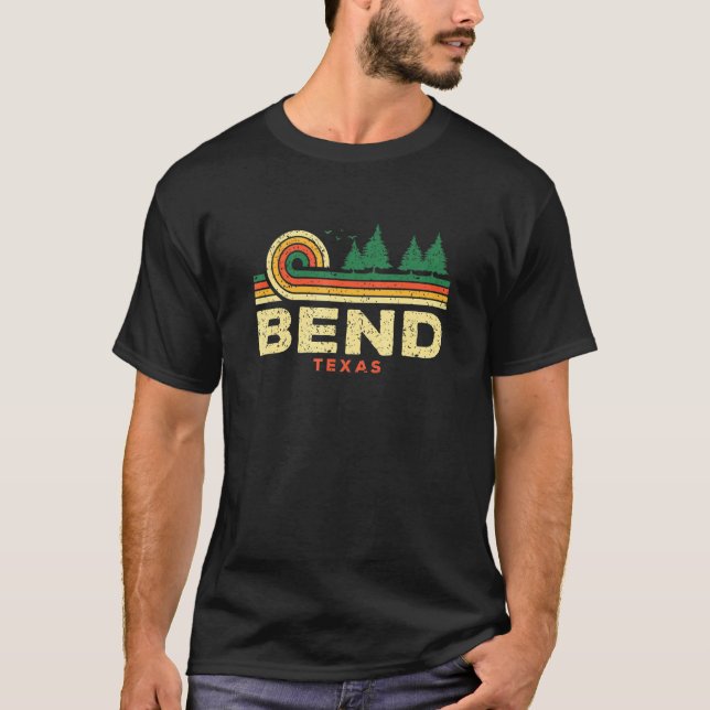 Camiseta Evergreen Sunset Bend Forest Texas Woods Nature (Frente)