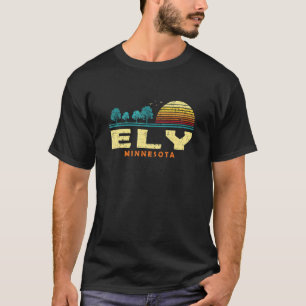 Camiseta Evergreen Sunset Ely Forest Minnesota Woods Nature