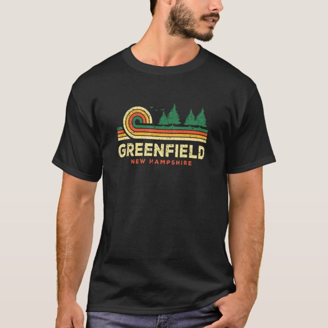 Camiseta Evergreen Sunset Greenfield Forest New Hampshire W (Frente)