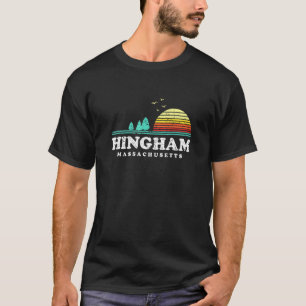 Camiseta Evergreen Sunset Hingham Forest Massachusetts Wood