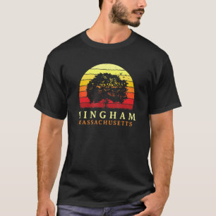Camiseta Evergreen Sunset Hingham Oak Tree Massachusetts Bu