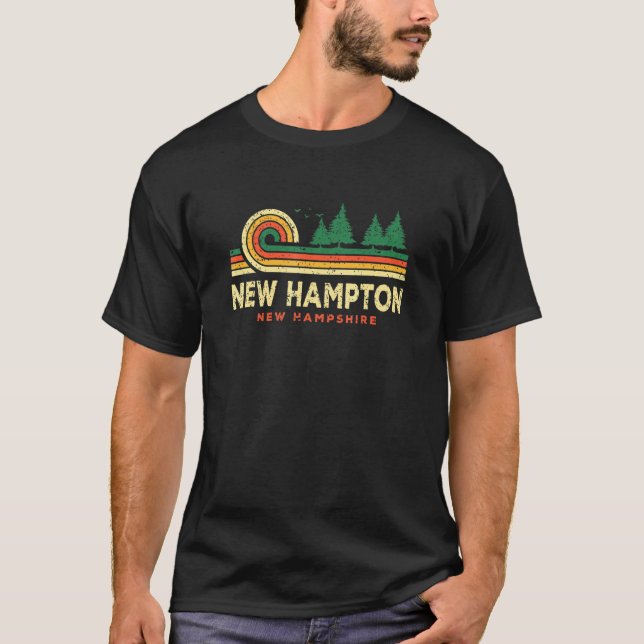 Camiseta Evergreen Sunset New Hampton Forest New Hampshire (Frente)