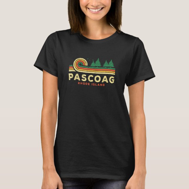 Camiseta Evergreen Sunset Pascoag Forest Rhode Island Woods (Frente)