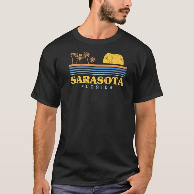Camiseta Evergreen Sunset Sarasota Beach Bum (Frente)