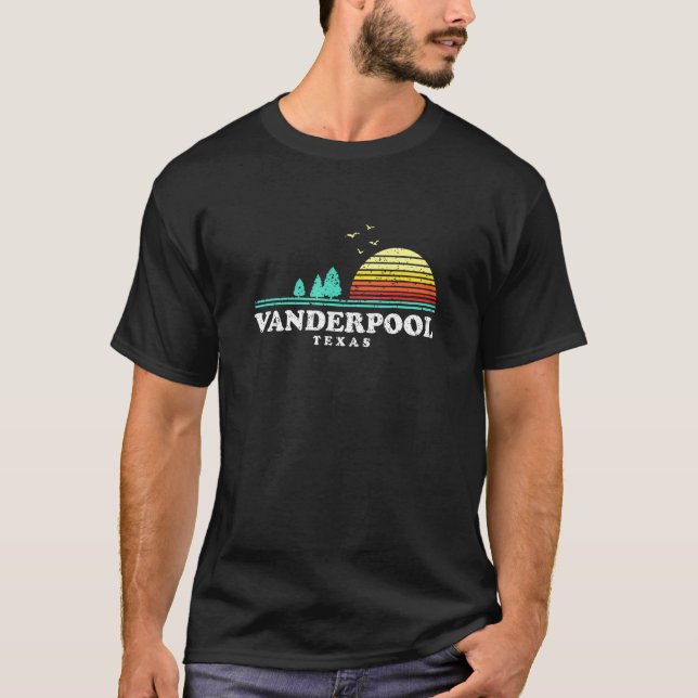 Camiseta Evergreen Sunset Vanderpool Forest Texas Woods Cam (Frente)