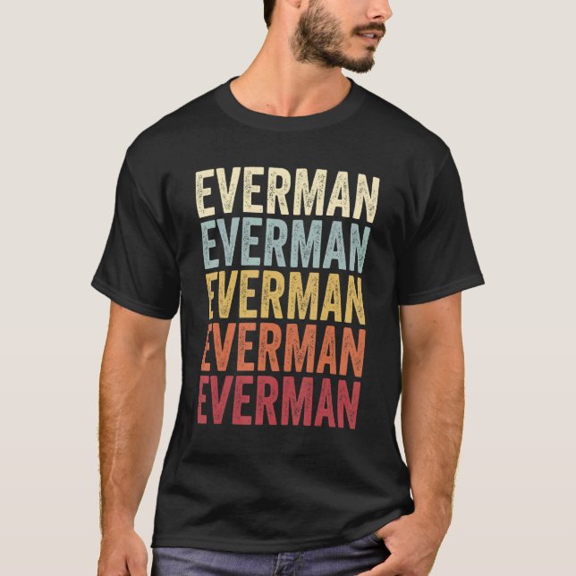 Camiseta Everman Texas Everman TX Retro Vintage Text (Frente)