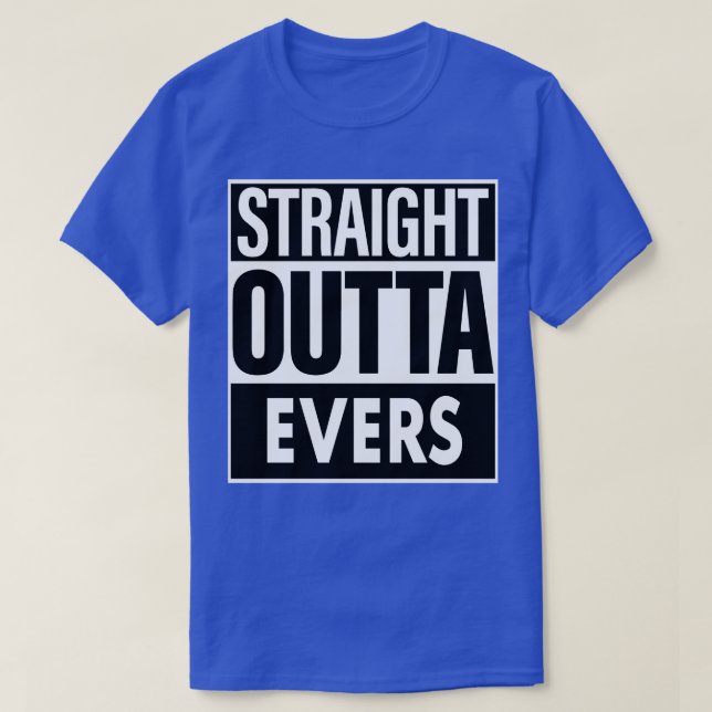 Camiseta Evers Name Hetero Outta Evers (Frente do Design)