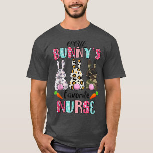 Camiseta Every Bunnys Is Favorite Nurse Cute Bunnies Easter