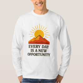Camiseta Every Day Is a New Opportunity – Inspirational Sun