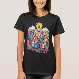 Camiseta Every Knee Shall Bow Christian Easter Day 