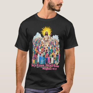 Camiseta Every Knee Shall Bow Christian Easter Day 