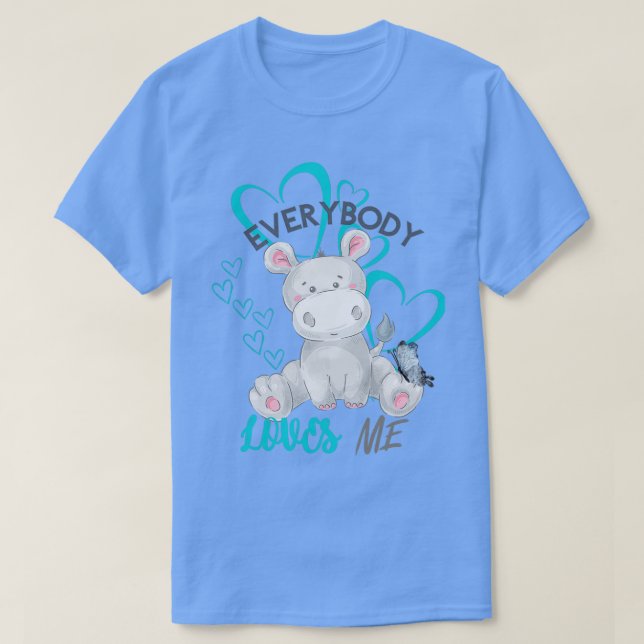 Camiseta Everybody loves me cute collection 1 (Frente do Design)
