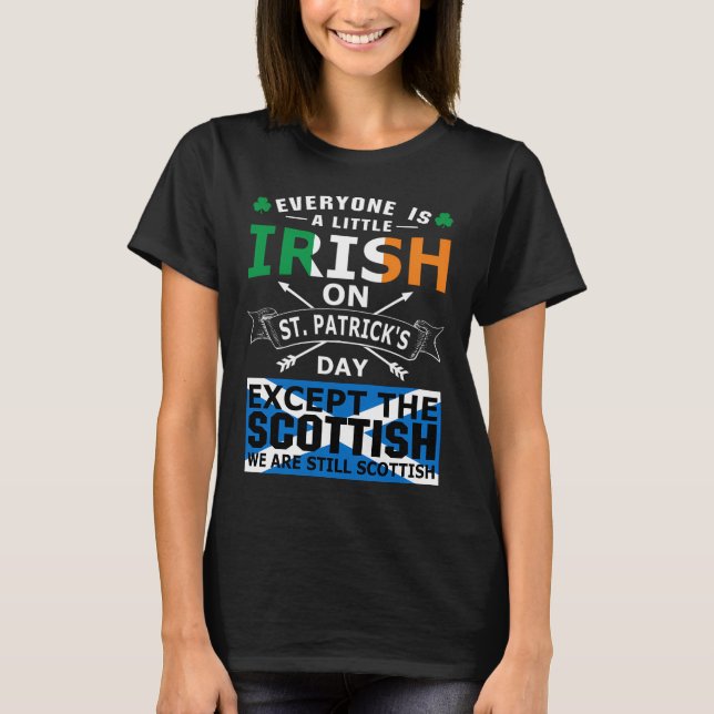 Camiseta Everyone Irish Scottish St Patrick Day (Frente)
