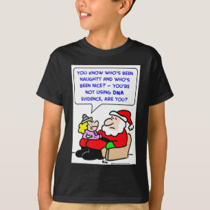Camiseta evidência do ADN do Natal de Papai Noel