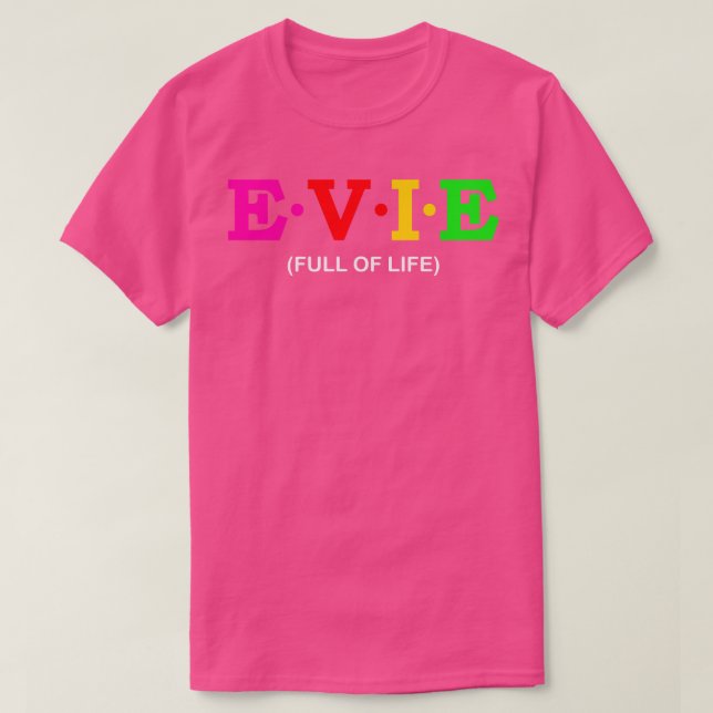 Camiseta Evie Cheio da Vida (Frente do Design)