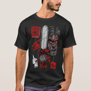 Camiseta Evil Dead "Groovy" Ash Williams - Motossera, Necro