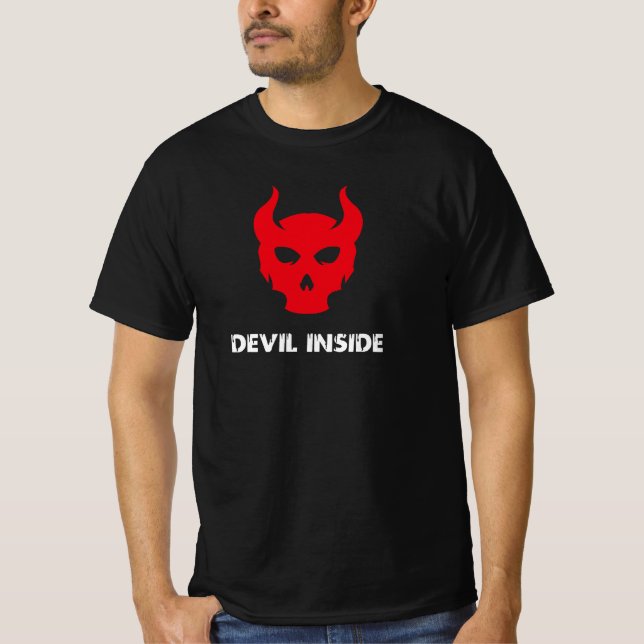 Camiseta Evil Demon Skull Horror (Frente)