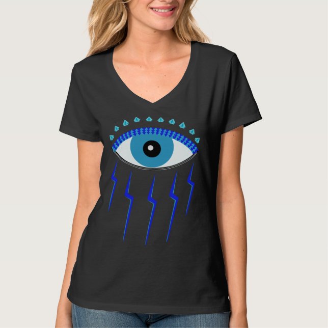 Camiseta Evil Eye Protection Meditation New Age Reiki Tarot (Frente)