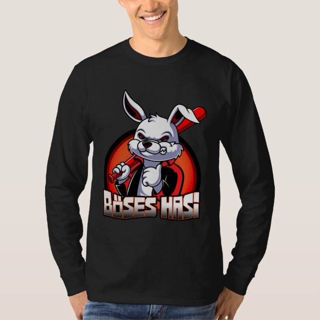 Camiseta Evil Hasi Rabbit Easter Bunny (Frente)