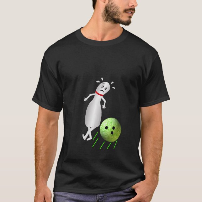 Camiseta Evitando o Pin de boliche (Frente)