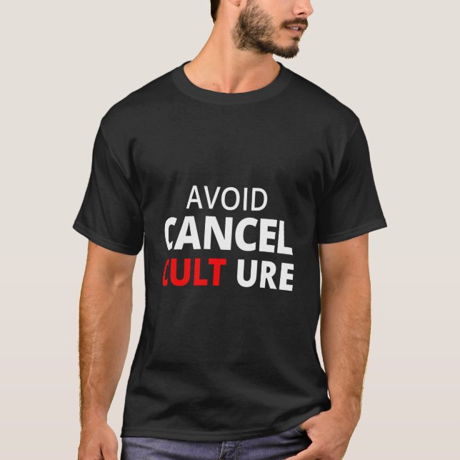 Camiseta Evite a Cultura do Cancelamento (Frente)