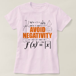 Camiseta Evite a negatividade no ensino do Tutor de Matemát