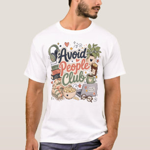 Camiseta Evite Vibes de Clube de Introvertidos Confortáveis