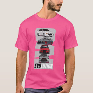 Camiseta Evo 7 VII 8 VIII 9 IX 10 X esporte Carro japonês
