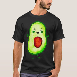 Camiseta Evocuddle cutie avocado aquarela desenho