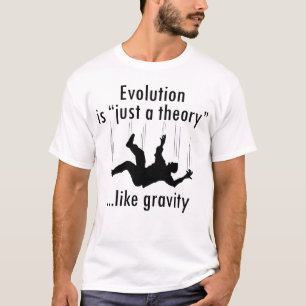 Camiseta Evolução apenas uma teoria, o t-shirt ateu dos