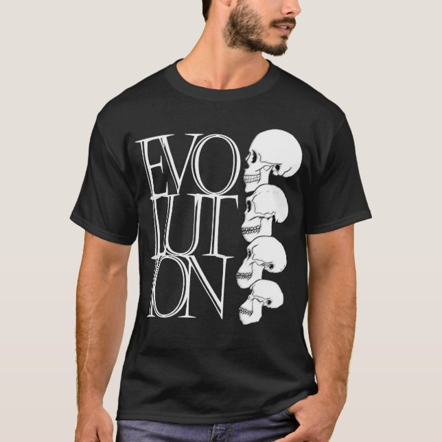 Camiseta Evolução (camisa escura) (Frente)