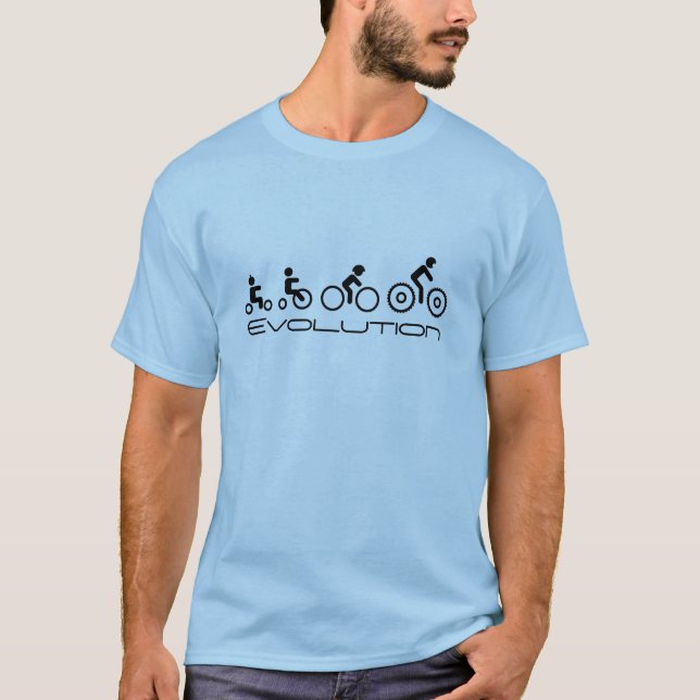 Camiseta Evolução (cores claras) (Frente)
