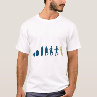 Camiseta Evolução criativa de Abstrato