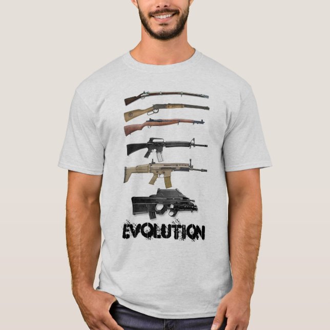 Camiseta Evolução da arma (Frente)