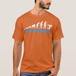 Camiseta Evolução Da Boliche De Dez Pinos Engraçado T