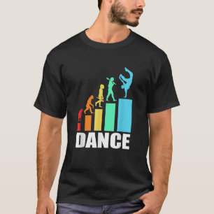 Camiseta Evolução da Break Dance Dança de Quebra Retro