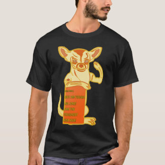 Camiseta Evolução da chihuahua a raça pura pequena a mais