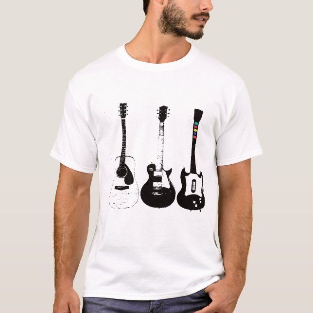 Camiseta Evolução da guitarra (Frente)