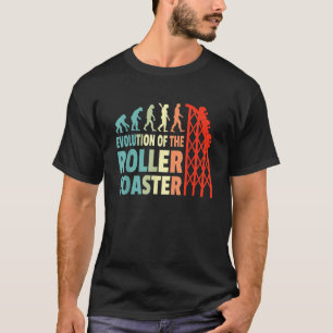 Camiseta Evolução Da Montanha-Russa Montanha-Russa Engraçad