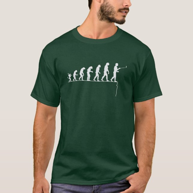 Camiseta Evolução da paródia do homem: selfie letal (Frente)