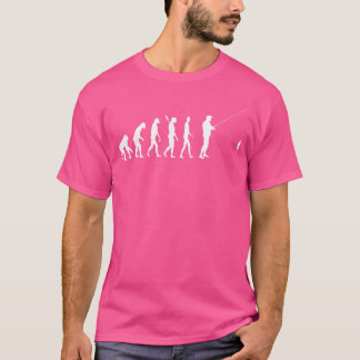 Camiseta Evolução da pesca Desenvolvimento da pesca Aragem