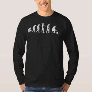 Camiseta Evolução Da Pesca Do Gelo Carpa De Arco De Pesca