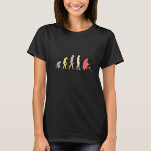 Camiseta Evolução da Pesca no Gelo Vara de Pesca Ice Fisher