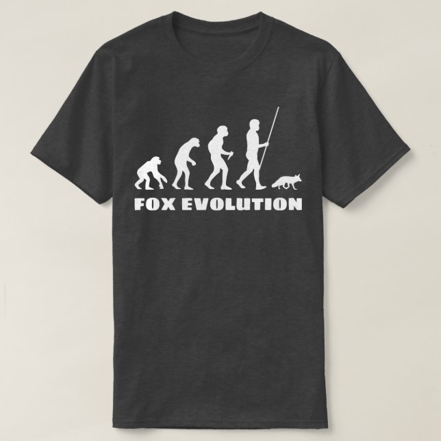 Camiseta Evolução Da Raposa (Frente do Design)