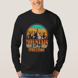 Camiseta Evolução das bicicletas de montanha