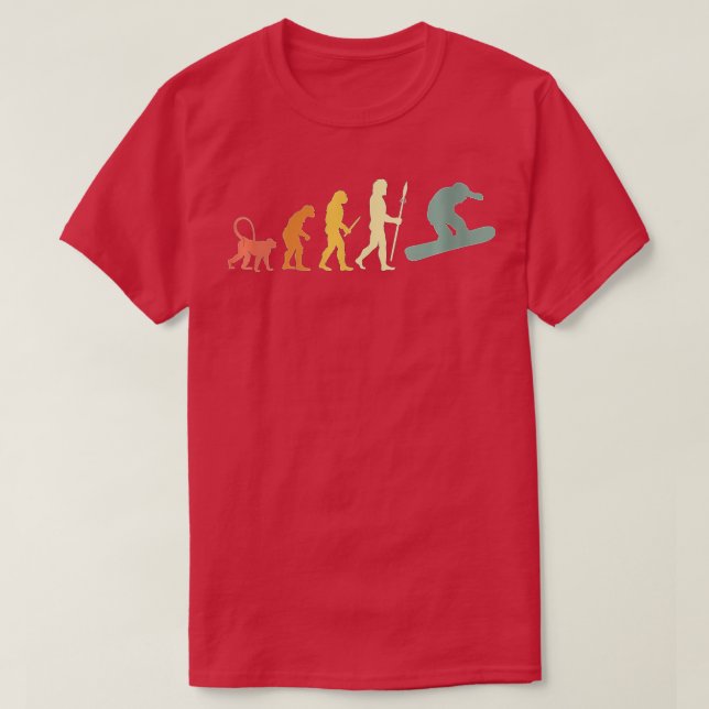 Camiseta Evolução das Mulheres no Snowboard (Frente do Design)