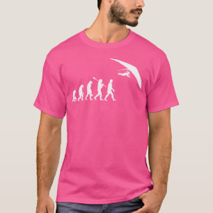 Camiseta Evolução de Asa Delta Bandeira Americana Asa Delta