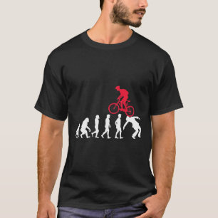 Camiseta Evolução de Bicicleta de Montanha Mtb Acidente Cic