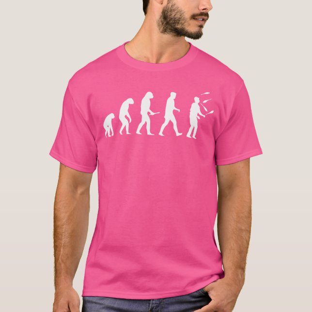 Camiseta Evolução de Bolas de Malabarismo para Malabaristas (Frente)